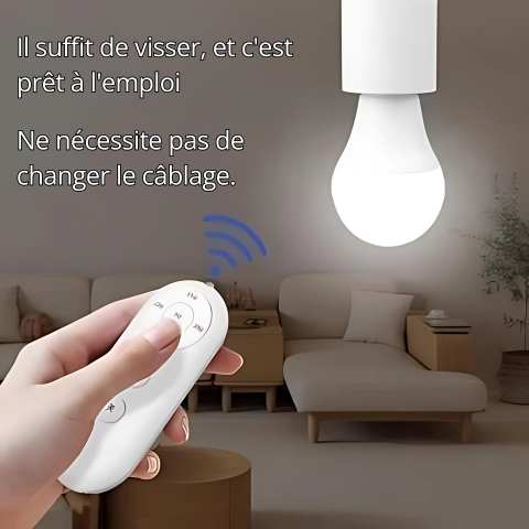Douille de Lampe Intelligente E27 avec télécommande