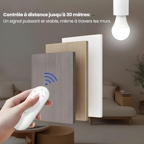 Douille de Lampe Intelligente E27 avec télécommande
