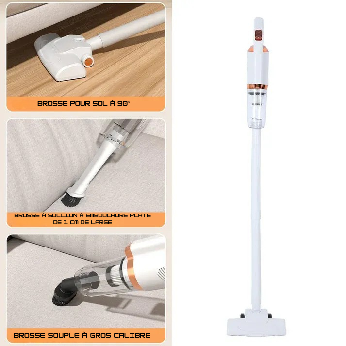 Le Nettoyage Simplifié : Découvrez l'Aspirateur Balai Sans Fil 3-en-1 Puissant