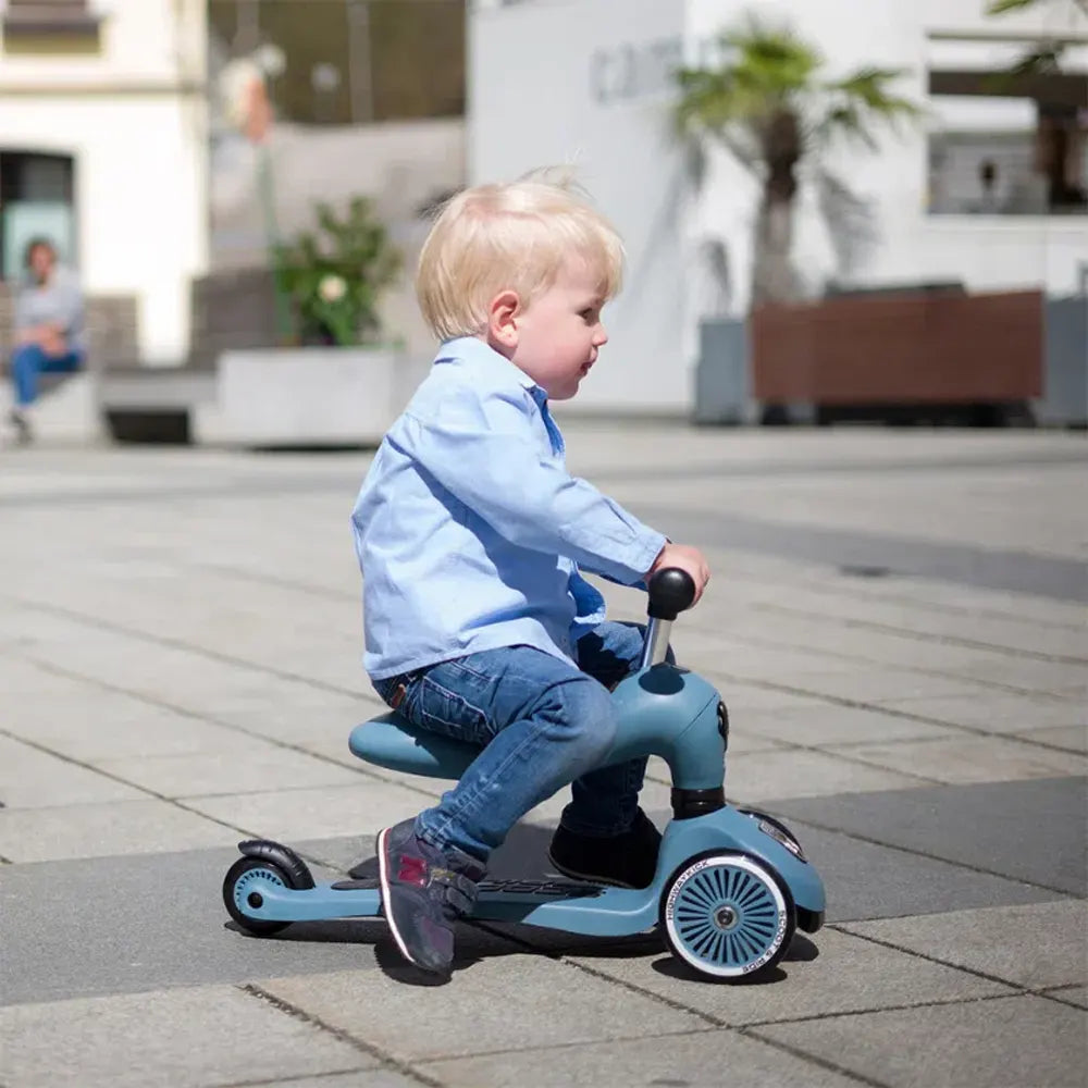Trottinette convertible pour enfants (2 en 1 - Trottinette + Mini Vélo)