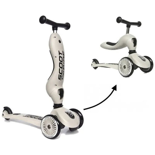 Trottinette convertible pour enfants (2 en 1 - Trottinette + Mini Vélo)