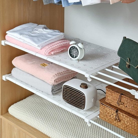 Support étagère ajustable pour placards sans Perçage