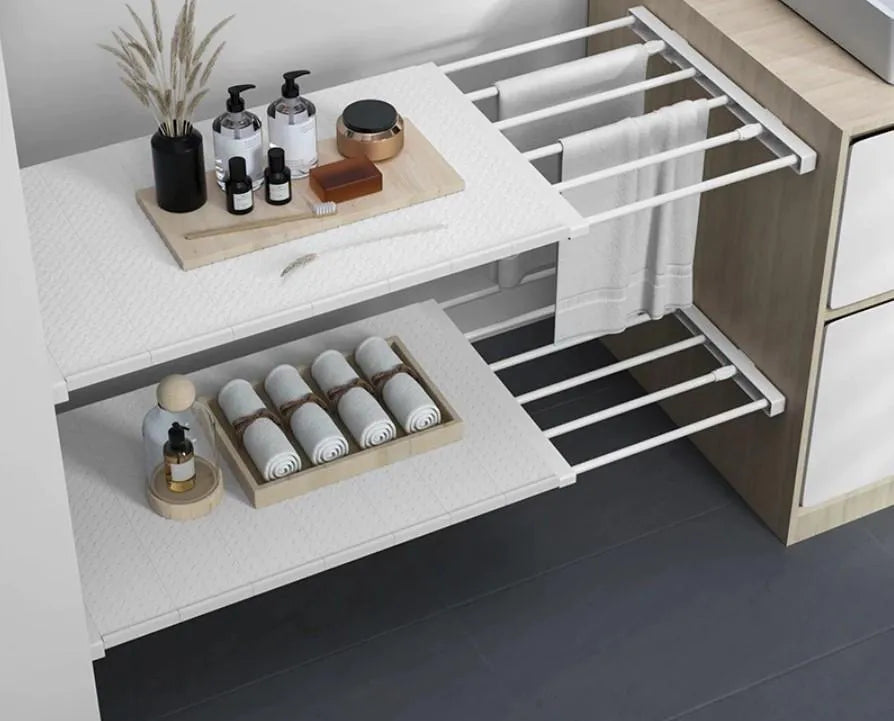 Support étagère ajustable pour placards sans Perçage