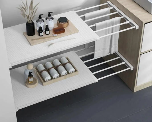 Support étagère ajustable pour placards sans Perçage