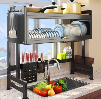 Égouttoir à Vaisselle au-Dessus de l'évier en Acier Inoxydable (86cm)