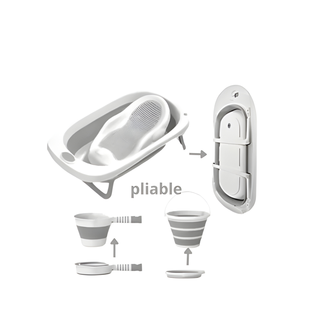 La baignoire pliable idéale pour le bain de votre bébé