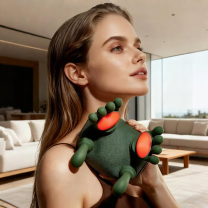 Appareil de massage Shiatsu 3D pour la nuque et les épaules avec chaleur apaisante - Massage en profondeur pour soulager les douleurs du dos et de la nuque