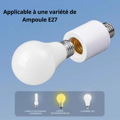 Douille de Lampe Intelligente E27 avec télécommande