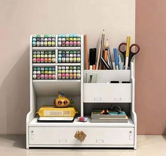 L'Étagère des documents et accessoires de bureau avec Tiroir - L'Étagère Qui Double Votre Espace