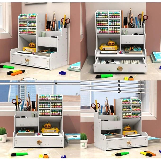 L'Étagère des documents et accessoires de bureau avec Tiroir - L'Étagère Qui Double Votre Espace