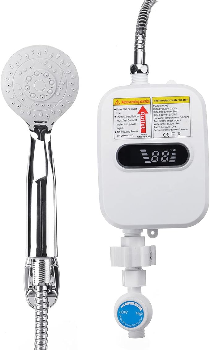 DARINNOVA™ – Chauffe-Eau Instantané 3500W | Eau Chaude en 3 Secondes !