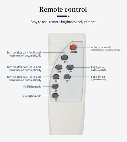 Projecteur Solaire LED avec Télécommande – Puissance et Économie d’Énergie | Darinnova