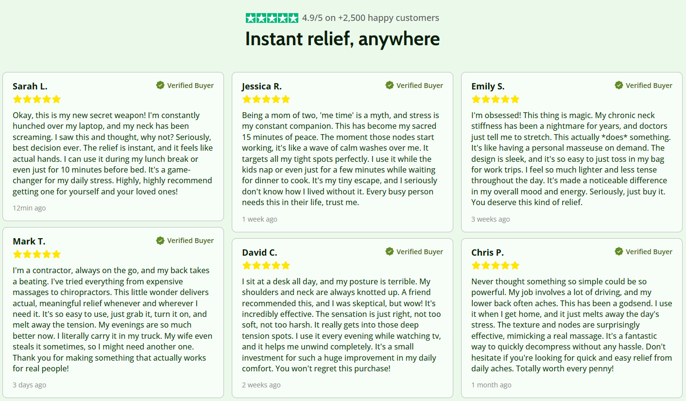 Appareil de massage Shiatsu 3D pour la nuque et les épaules avec chaleur apaisante - Massage en profondeur pour soulager les douleurs du dos et de la nuque