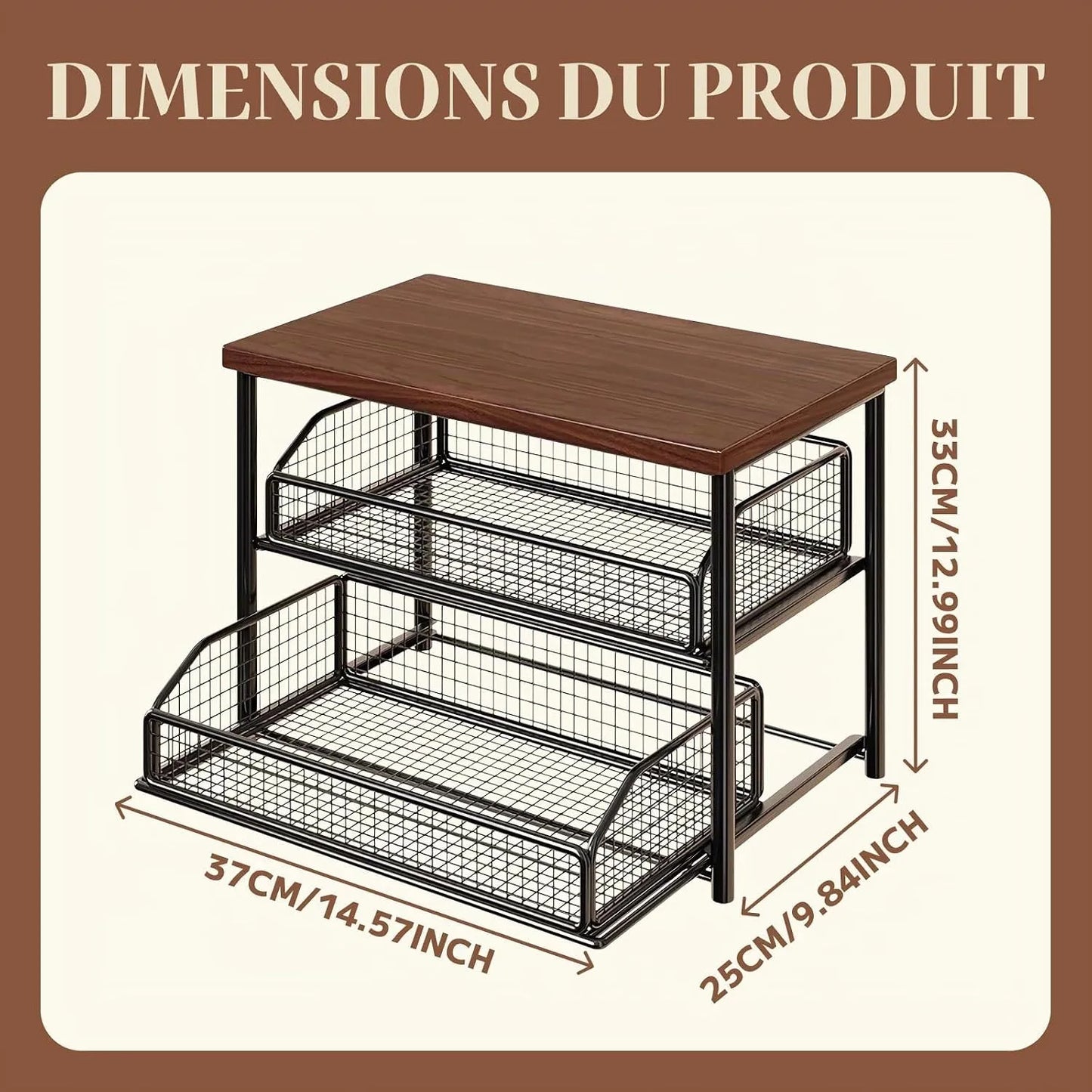 L'Étagère des documents et accessoires de bureau - L'Étagère Qui Double Votre Espace