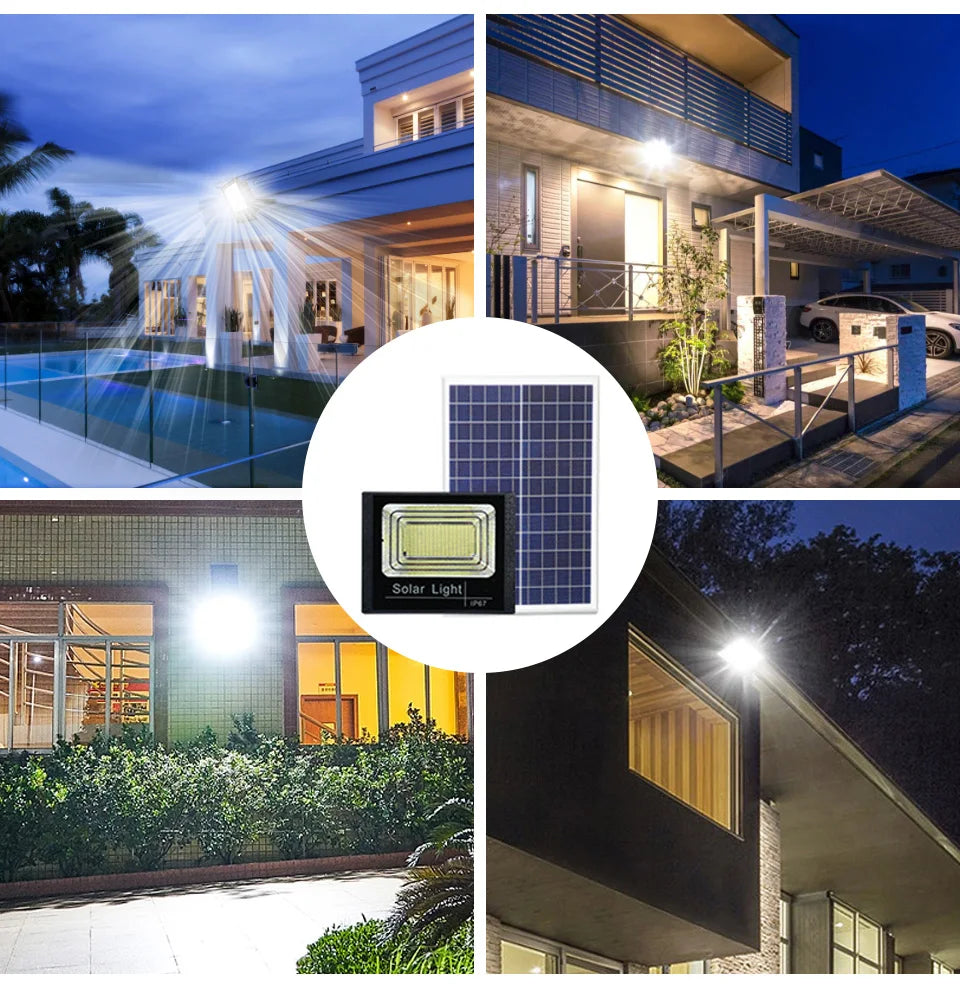 Projecteur Solaire LED avec Télécommande – Puissance et Économie d’Énergie | Darinnova