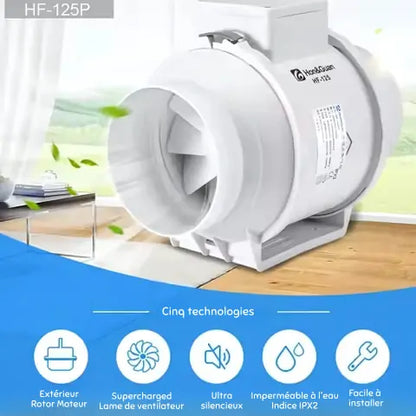 Extracteur d'Air HF-125S : Puissant & Silencieux
