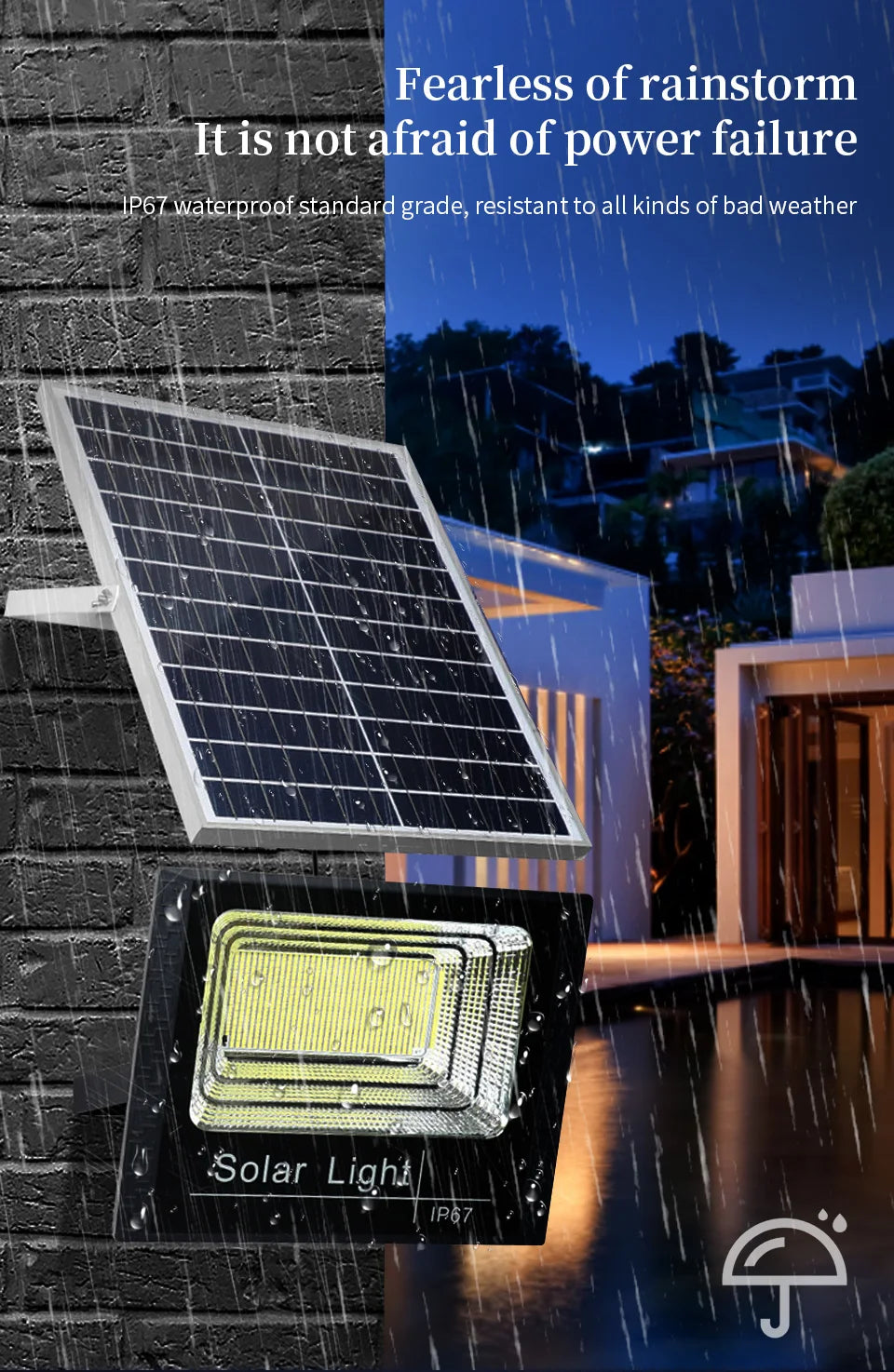 Projecteur Solaire LED avec Télécommande – Puissance et Économie d’Énergie | Darinnova