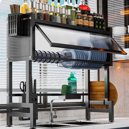 Égouttoir à Vaisselle au-Dessus de l'évier en Acier Inoxydable (86cm)