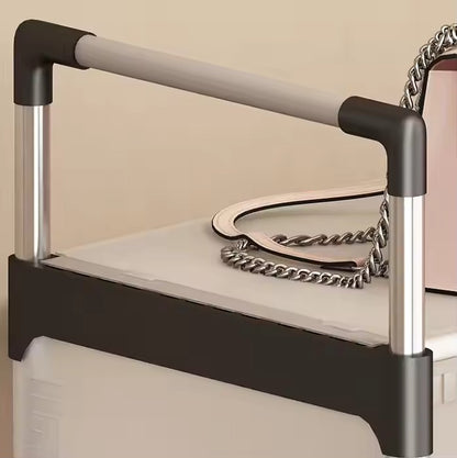 Étagère à chaussures multicouche en aluminium anti-poussière pour salon