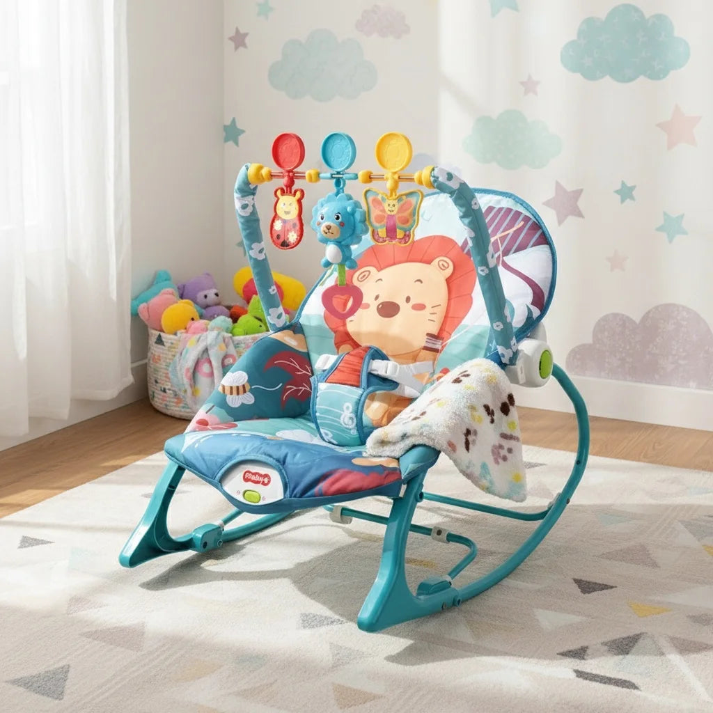 Transat a bascule Relax Évolutif  3 en 1 pour Bébé – Confort, Jeu & Repos