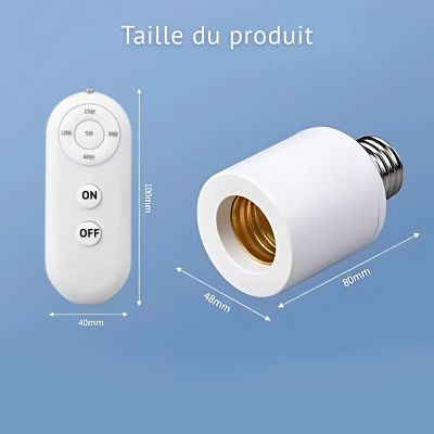Douille de Lampe Intelligente E27 avec télécommande