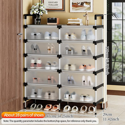 Organisateur de Chaussures Double Colonne
