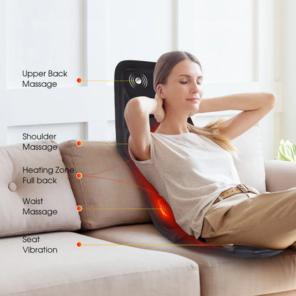 Fauteuil de massage chauffant électrique pour voiture, chaise de bureau