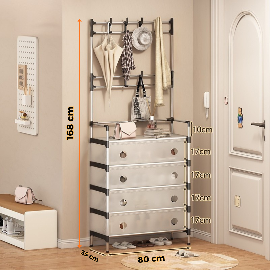 StandMaster  – Porte-manteaux et range-chaussures élégant