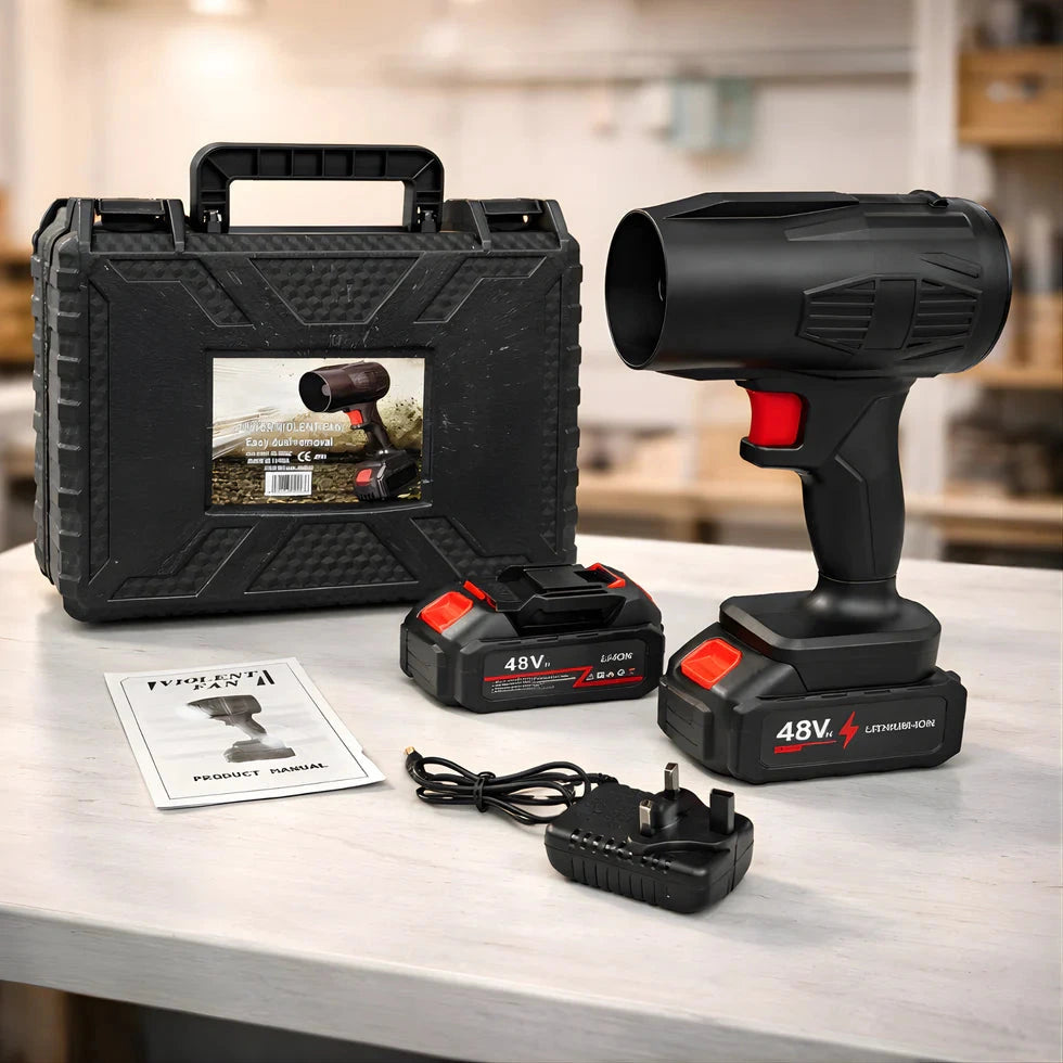 TurboBlast Pro™ – Le Souffleur Sans Fil Ultra-Puissant - 2 batteries 48V