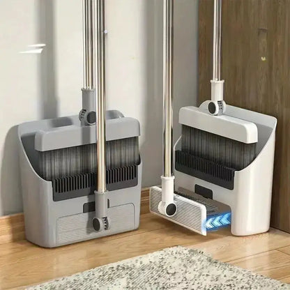 Pack CleanPro™ 3-en-1 – Balai, Pelle & Serpillière 180°