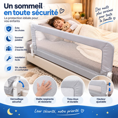 Barrière de Lit pour Enfant – Protection Antichute