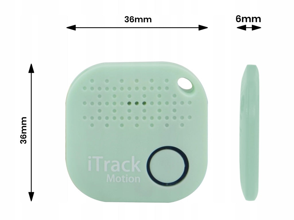 iTrack Localisateur de clés à mouvement Bluetooth GPS Alarme de mouvement Menthe