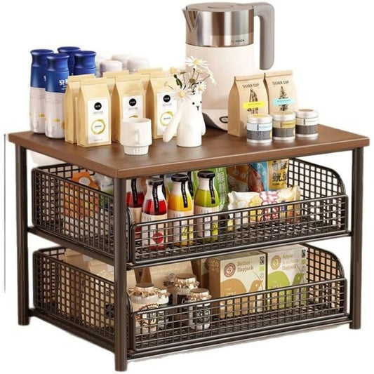 KitchenRack Pro™ – L'Étagère Qui Double Votre Espace