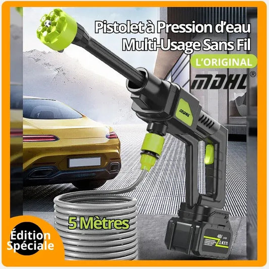 Pistolet de Lavage Haute Pression Sans Fil MDHL - La Révolution du Nettoyage !