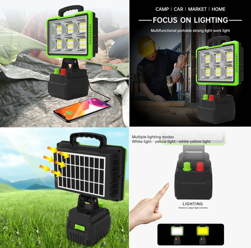 Le Projecteur Solaire Portable Ultra-Puissant Qui Illumine Vos Nuits Sans Électricité