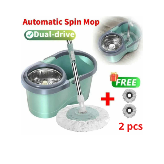 Seau de Nettoyage avec 2 Balai Rotatif – Votre allié pour une maison éclatante sans effort !