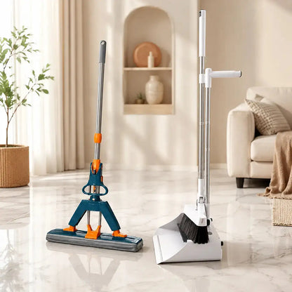 Pack CleanPro™ 3-en-1 – Balai, Pelle & Serpillière 180°