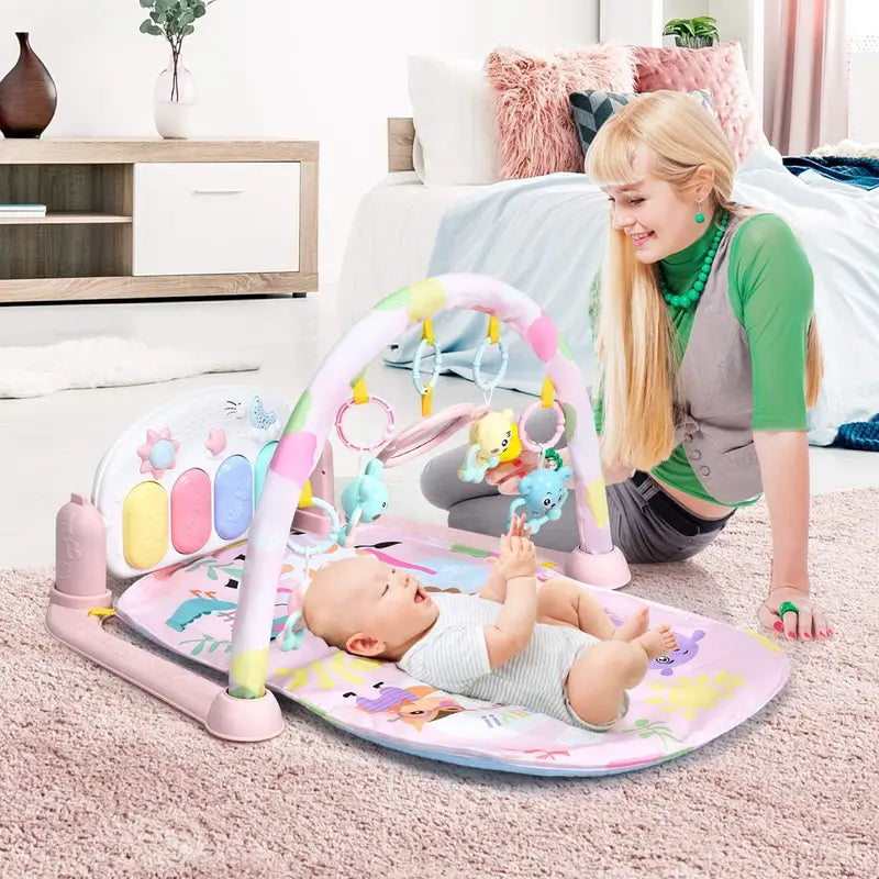 Le Tapis d'Éveil Musical 4-en-1 : Le Terrain de Jeu Idéal pour le Développement de Bébé !